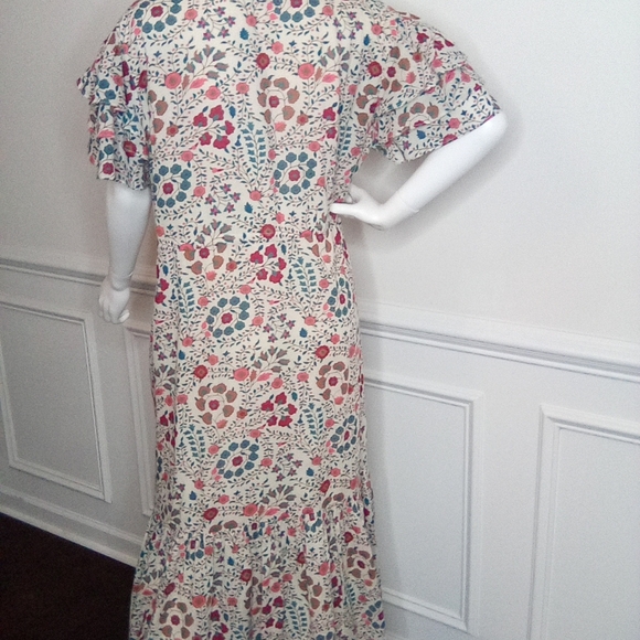 Olivia James The Label Delia Pleated Maxi Sundress with Flutter Sleeves - Picture 10 of 16